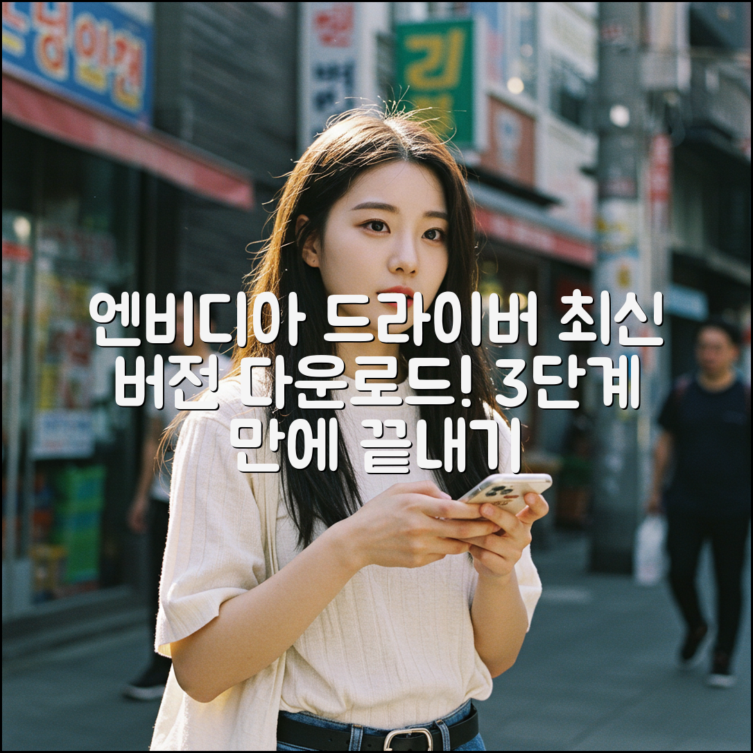 최신 엔비디아 드라이버 3단계 다운로드 가이드