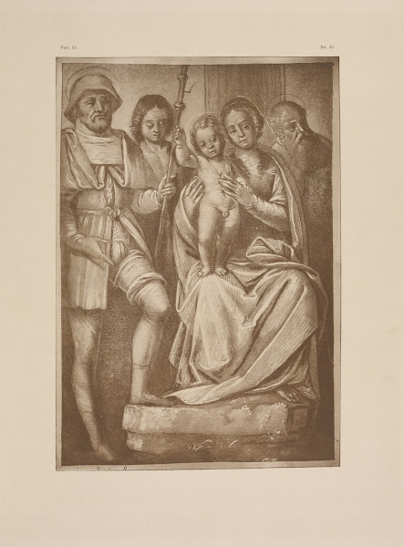 Bernardino Lanino  Madonna and child with St Roch and St Jerome 1900