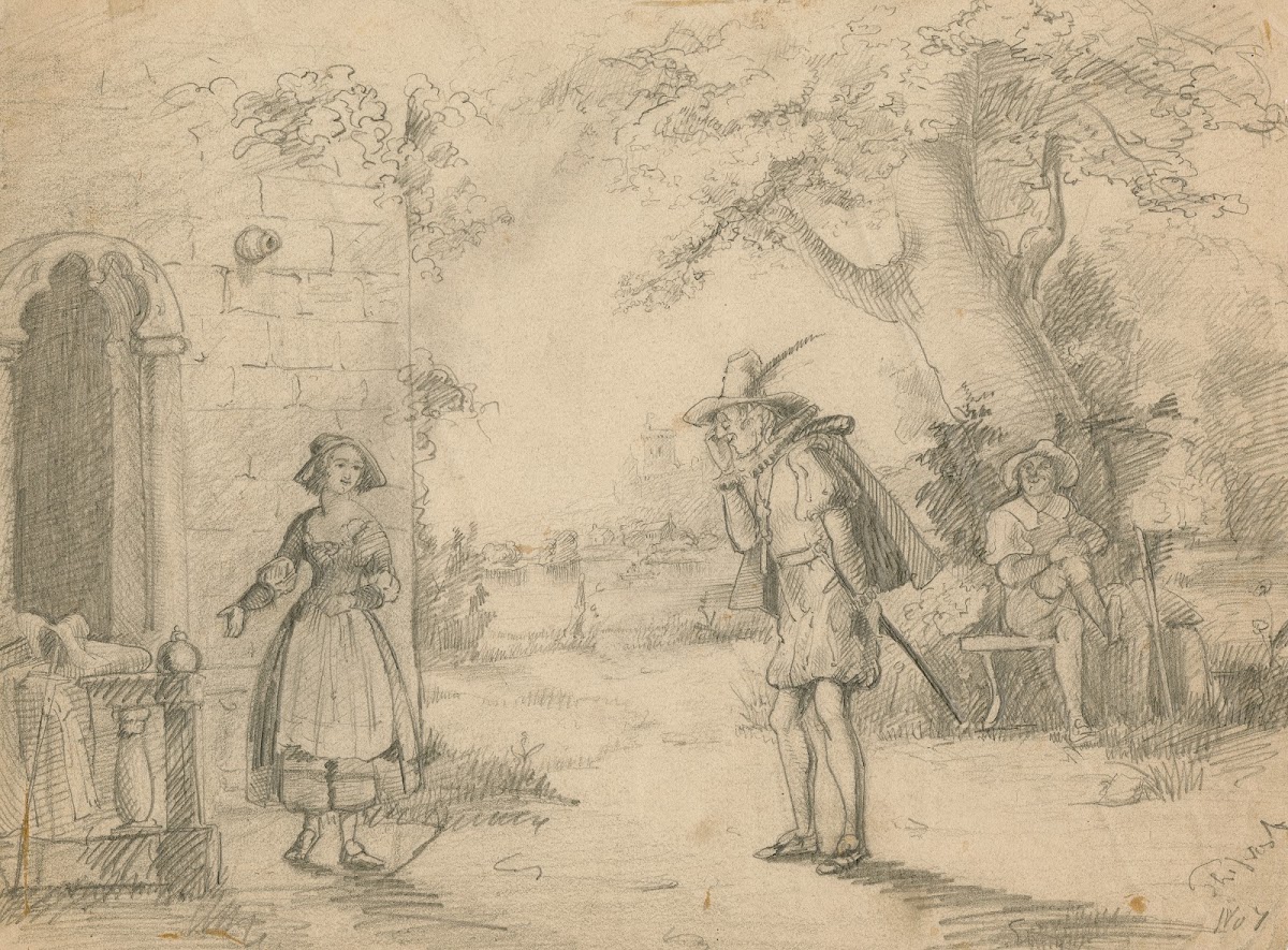 Merry wives of Windsor I 1 Slender and Anne 1807