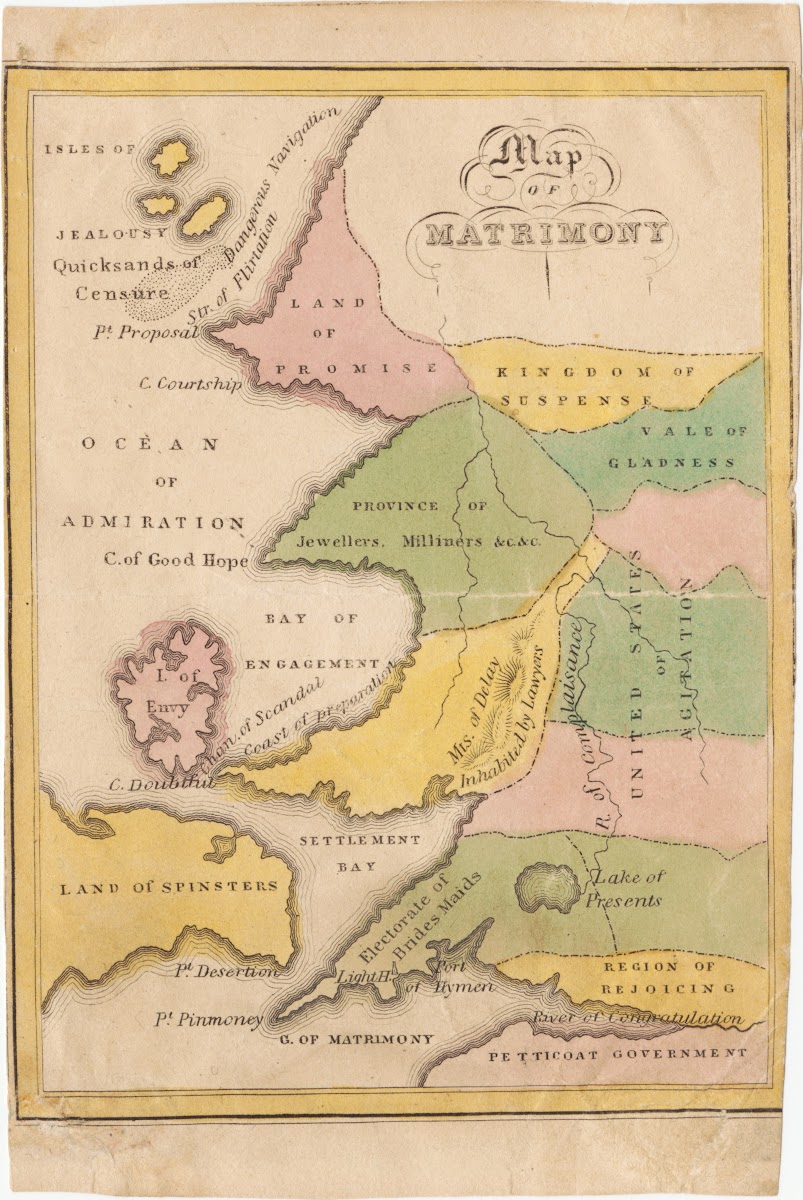 Map Of Matrimony 1827