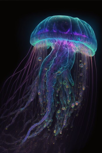 Glowing Jellyfish Picture