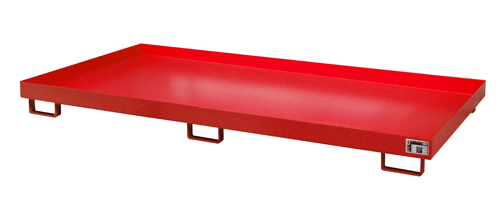 Stellingopvangbak RW 2700-1, gelakt, Vuurrood