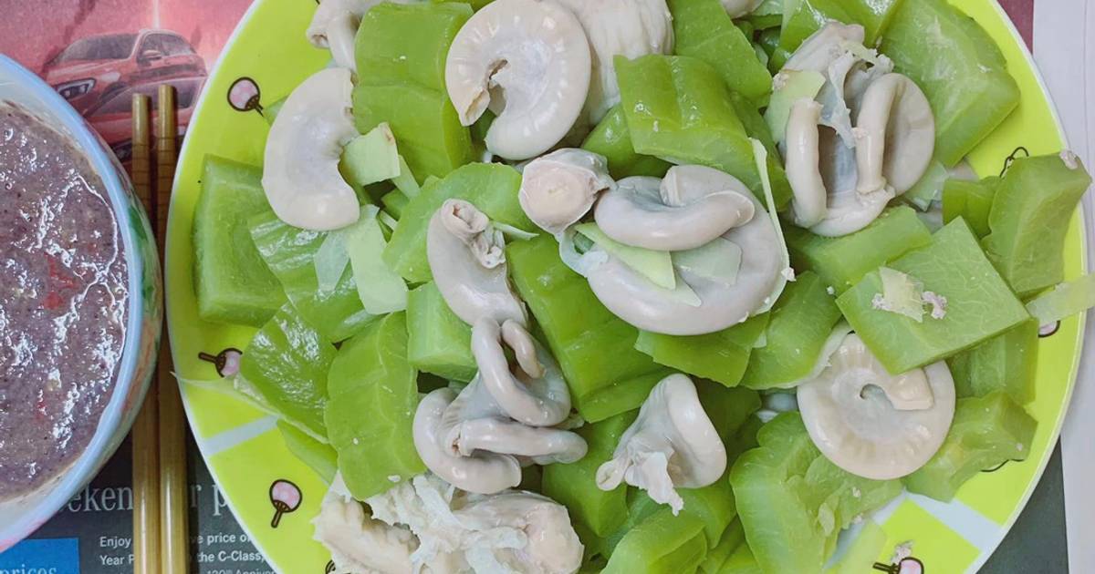 Dồi Trường Hấp Khổ Qua
