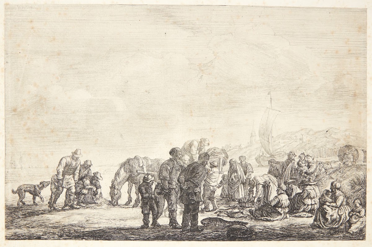 Fiskere på stranden
