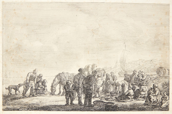Fiskere på stranden