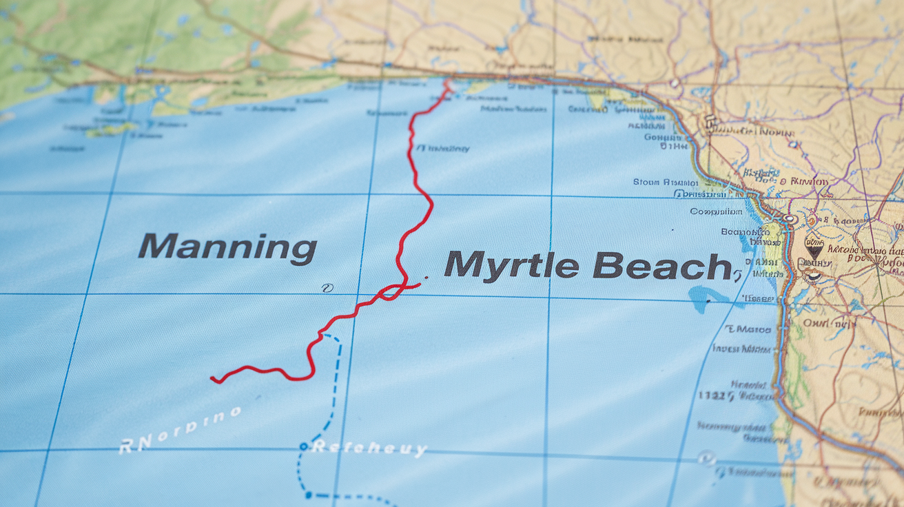 How Far Is Manning SC From Myrtle Beach?