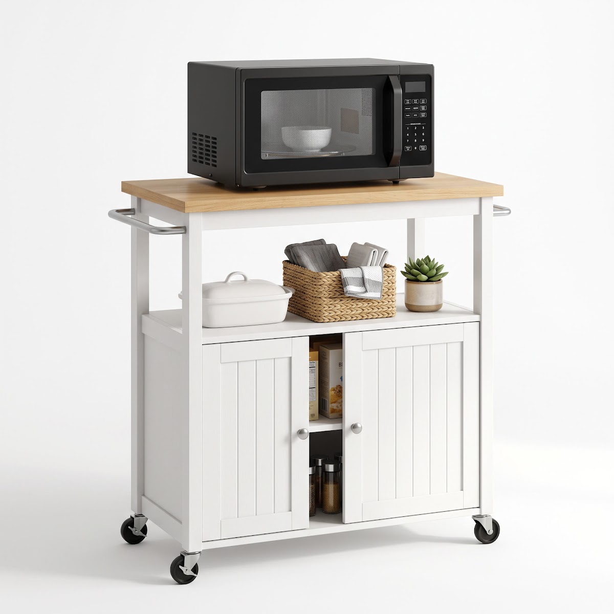 Best Microwave Carts with Storage for Small Kitchens (2026) - BEST BUDGET — PRODUCT SHOT