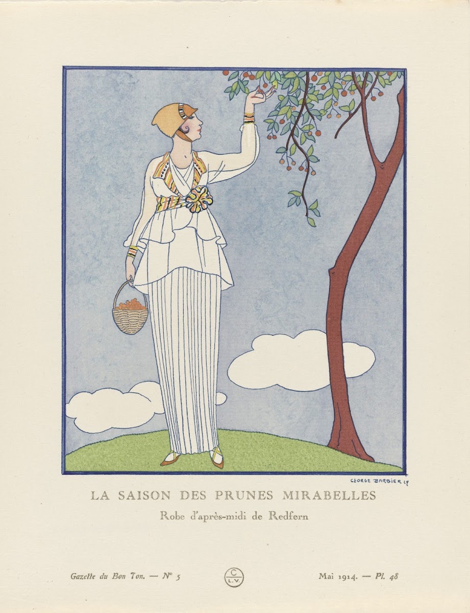 La saison des prunes mirabelles Robe daprès midi de Redfern 1915