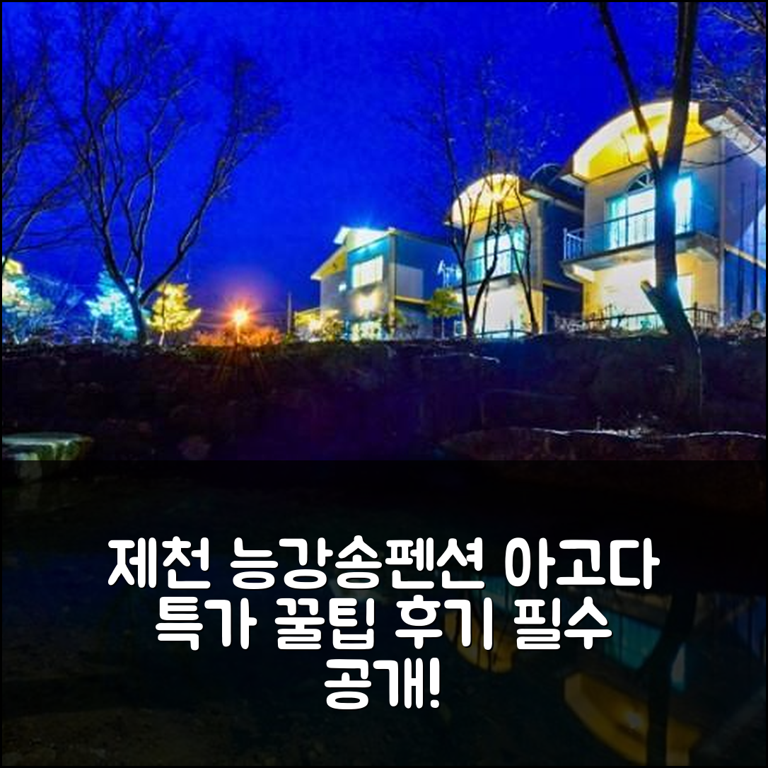 제천 능강송펜션: 제천 특가 예약 후기 꿀팁! - 아고다 호텔 추천