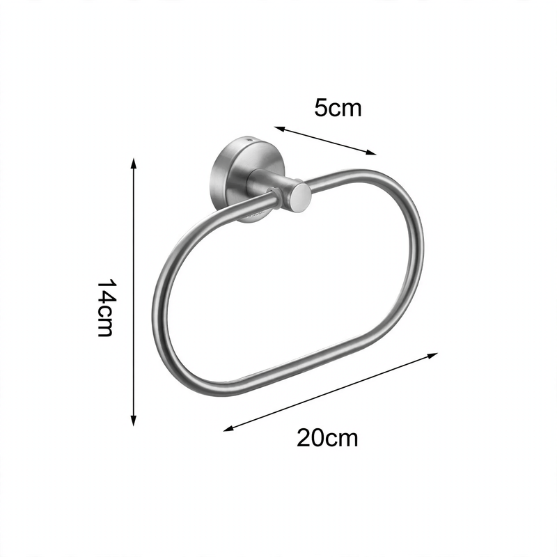 Bathroom towel holder set, stainless steel
