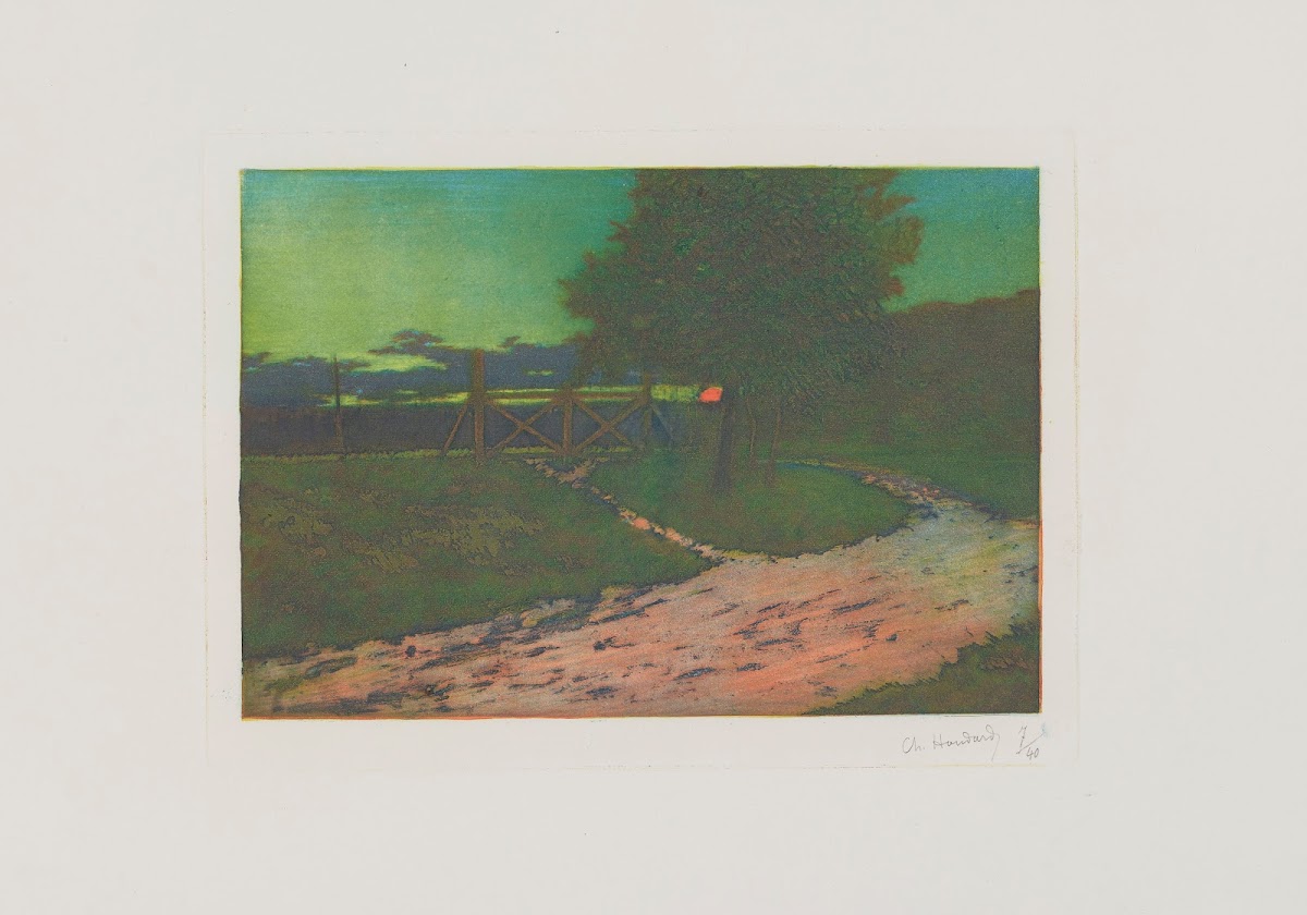 La route du bois à Fontaine 1901