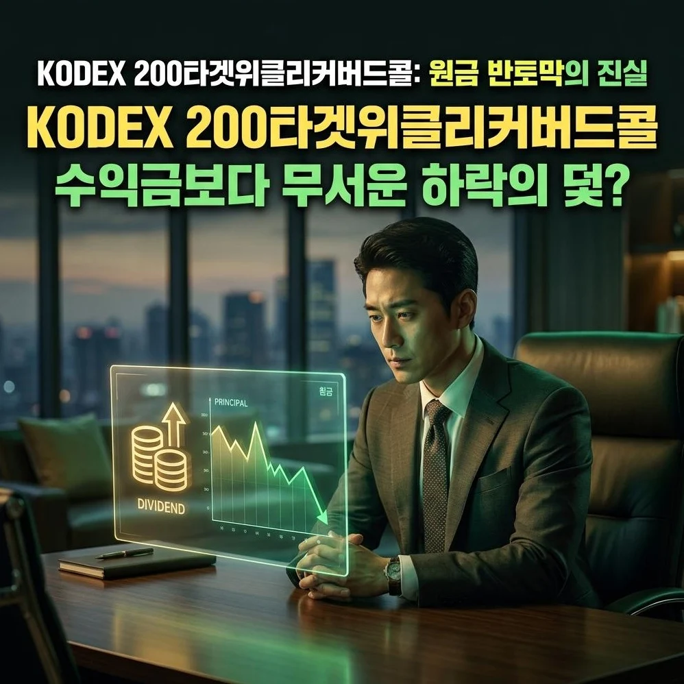 KODEX 200타겟위클리커버드콜, '제2의 월급' 꿈꾸다 원금 반토막 나는 결정적 실수