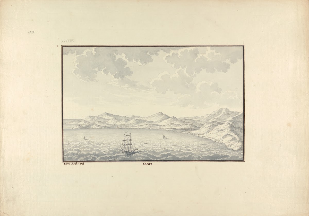 View of Samos ca 1750