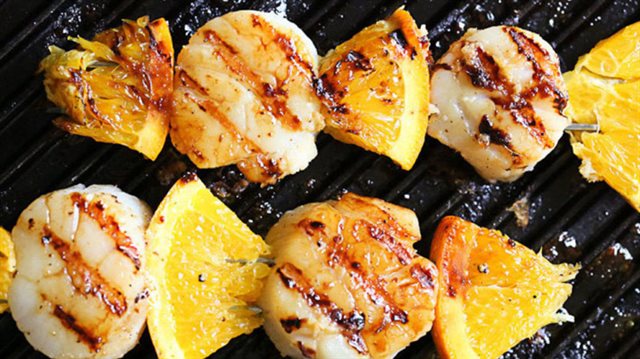 Sò Điệp Nướng Cam Mật Ong