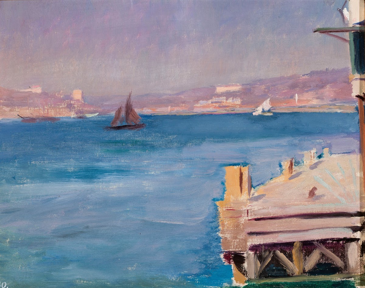Bosporus  study From the journey to Constantinople 1893