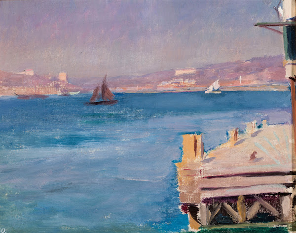 Bosporus  study From the journey to Constantinople 1893