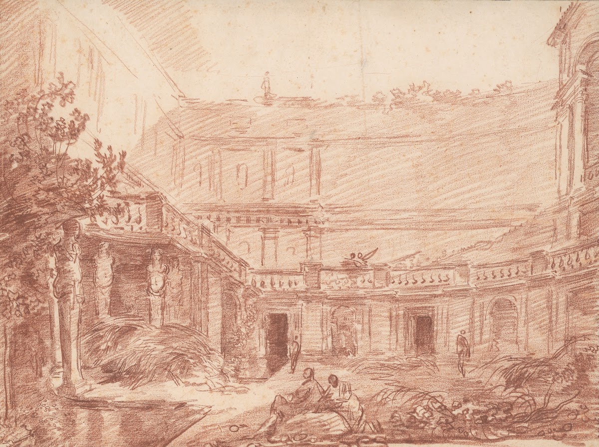 The Nymphaeum of the Villa di Papa Giulio Rome ca 1761
