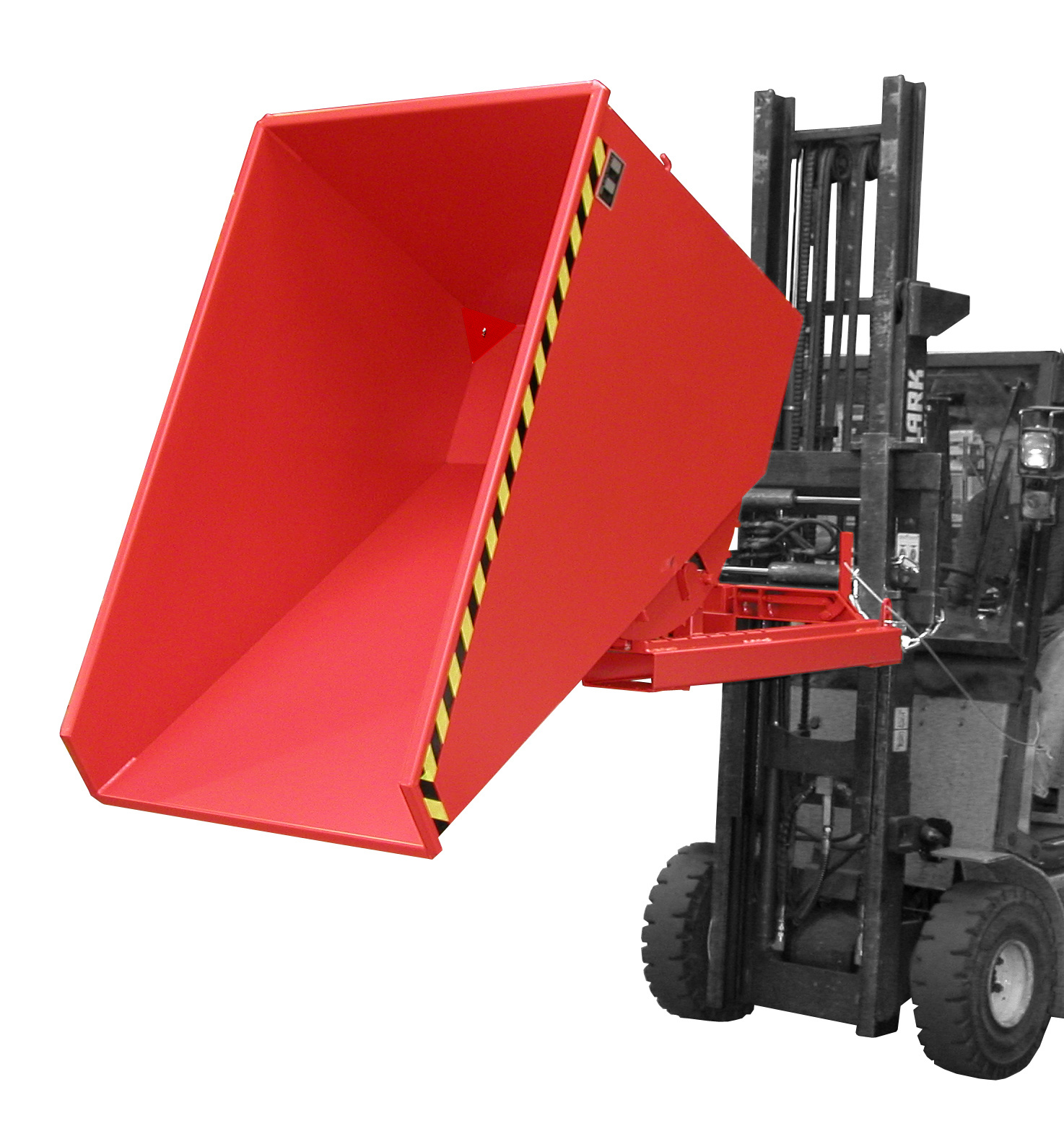 Spaander-kiepcontainer EXPO-E 1200, gelakt, Vuurrood