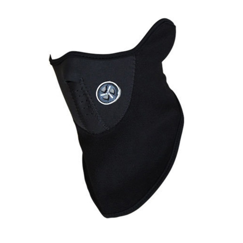 Face mask for cycling, warming, with fleece