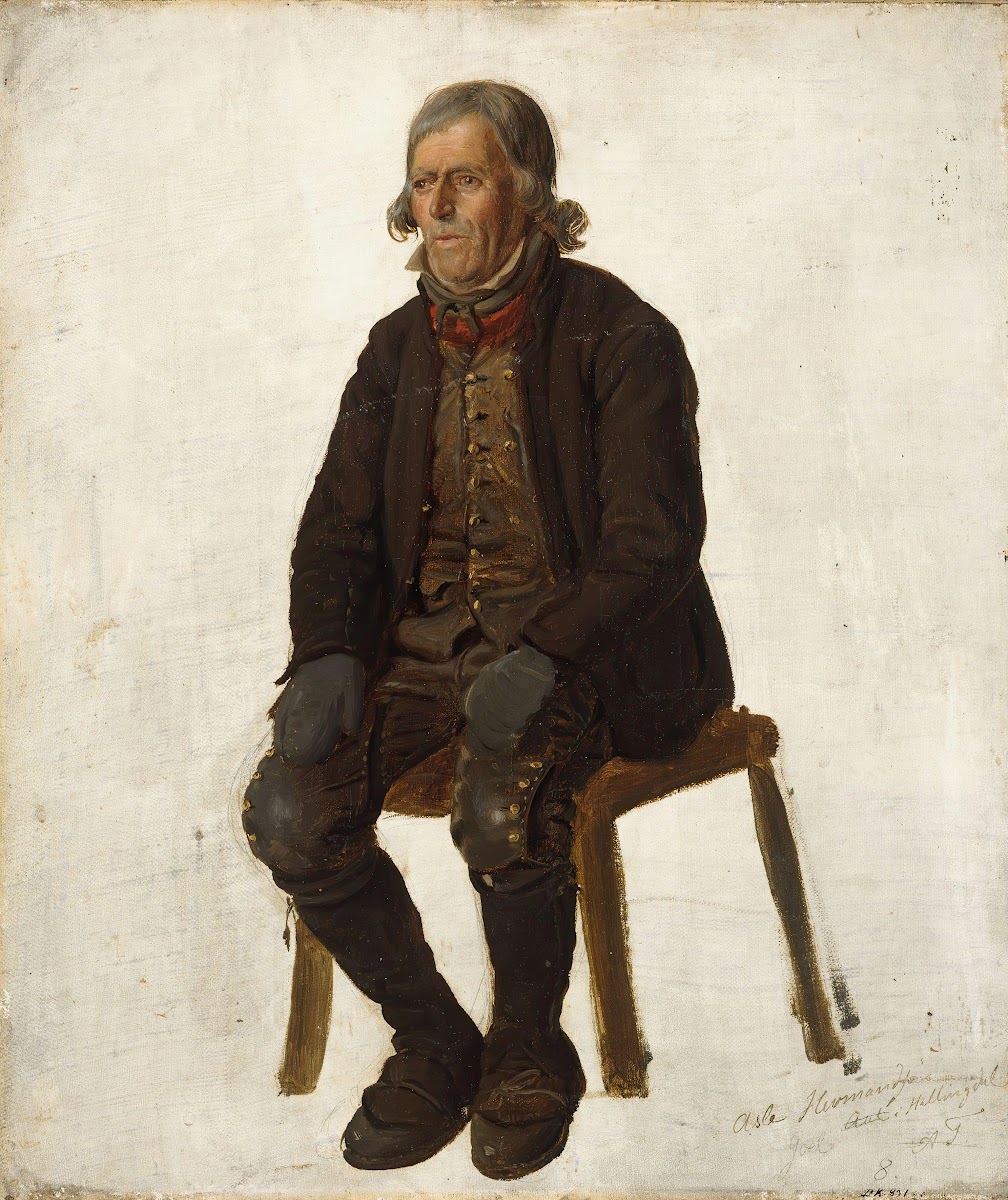 Portrait of Asle Hermandsøn from Hallingdal 1849