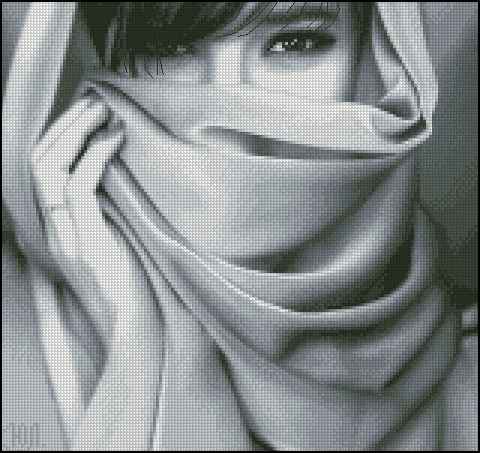 CMP 280208 Girl In A Scarf