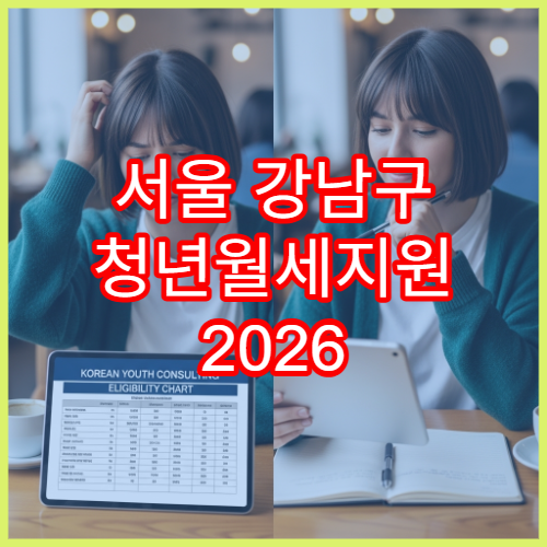 서울 강남구 청년월세지원 2026 신청 조건과 소득기준 총정리​