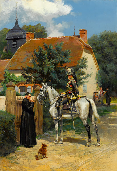 A halt in the village 1899