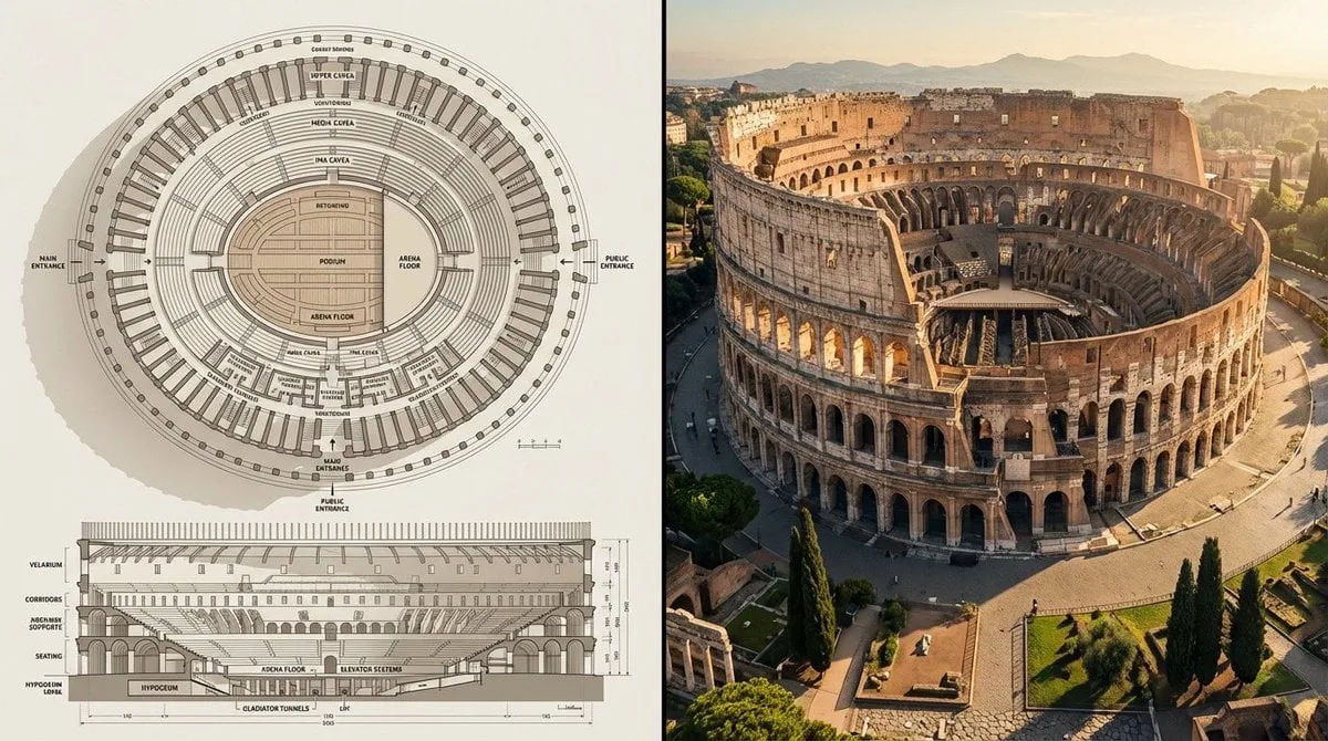 Imagen de composición dividida, con las mitades izquierda y derecha claramente separadas en formato panorámico 16:9.