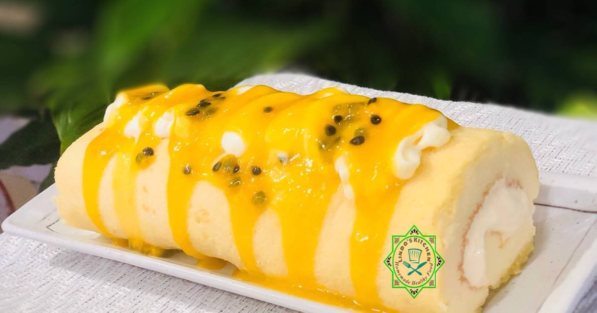 Bánh cuộn chanh leo, xoài giải nhiệt mùa hè!
