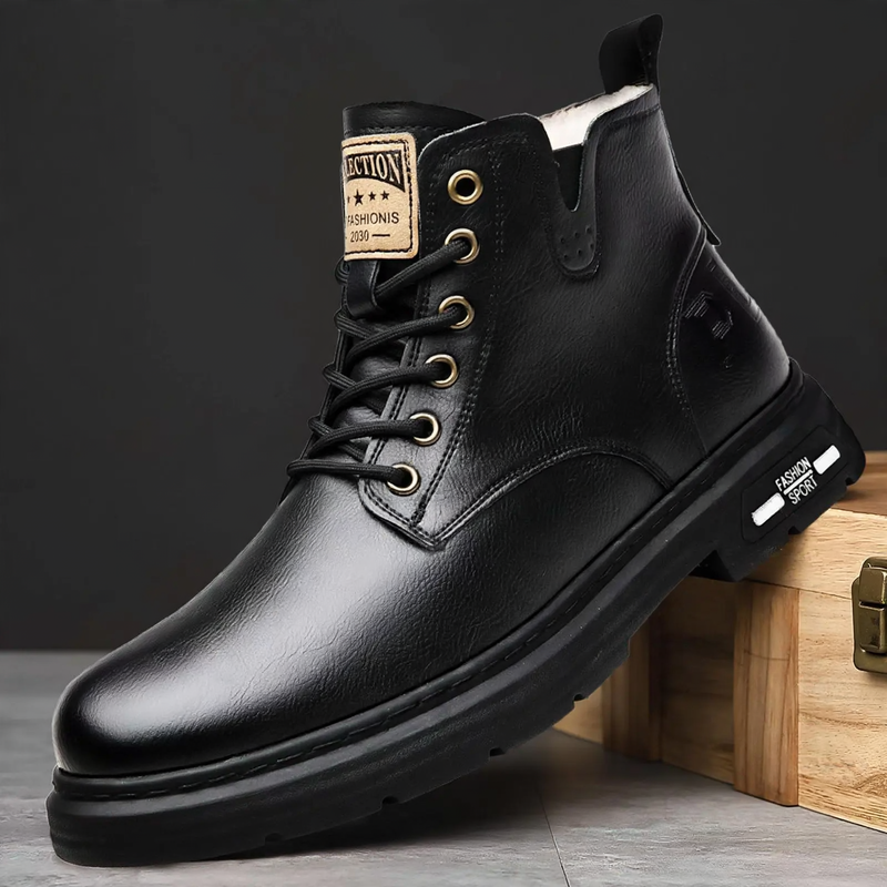 Men's boots, insulated, in work style