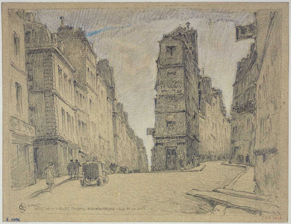 Vieilles maisons rue Beauregard et rue de la Lune 1926