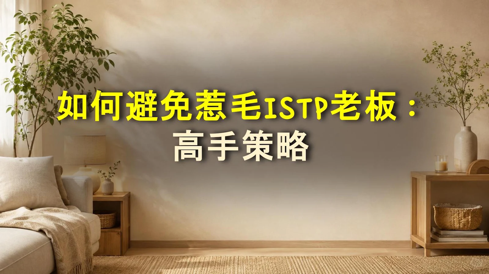 如何避免惹毛ISTP老板：高手策略