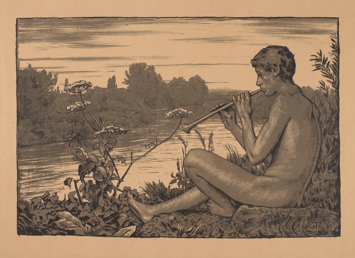 Faun Playing The Flute 1893