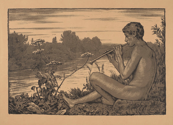 Faun Playing The Flute 1893