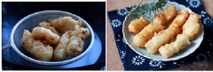 Bánh sữa chiên được nhúng hỗn hợp bột nhão sẽ giúp vỏ bánh chiên giòn đều, bao lấy phần bánh mềm, béo thơm, rất hấp dẫn. Dùng làm món ăn vặt nhâm nhi cực thích thú.