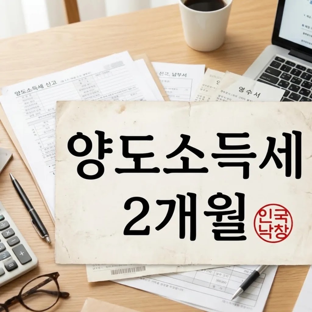양도소득세 신고방법 홈택스 서류와 2개월 기한