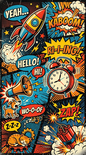 Retro Comic Book Pop Art Collage - Free mobile Wallpaper