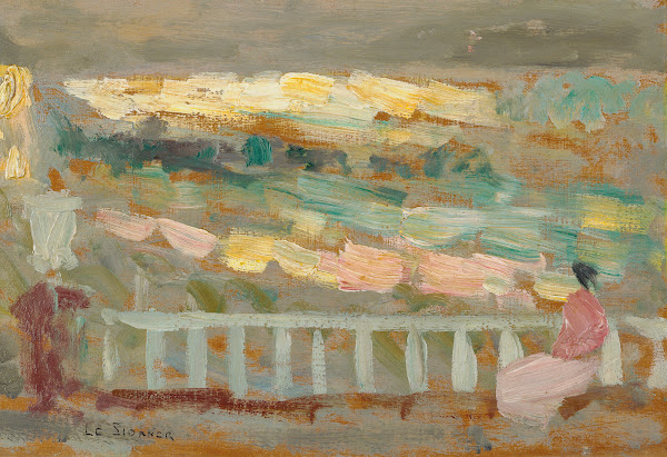 Terrasse à Gerberoy circa 1903