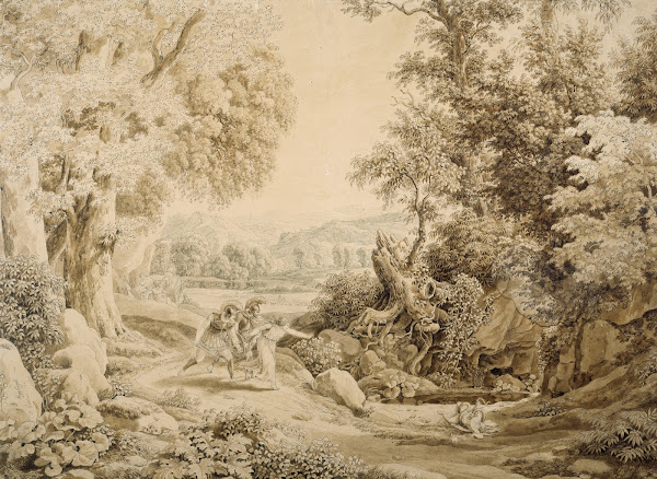 Heroische Landschaft mit dem Tod des Opheltes beim Zuge der Sieben gegen Theben