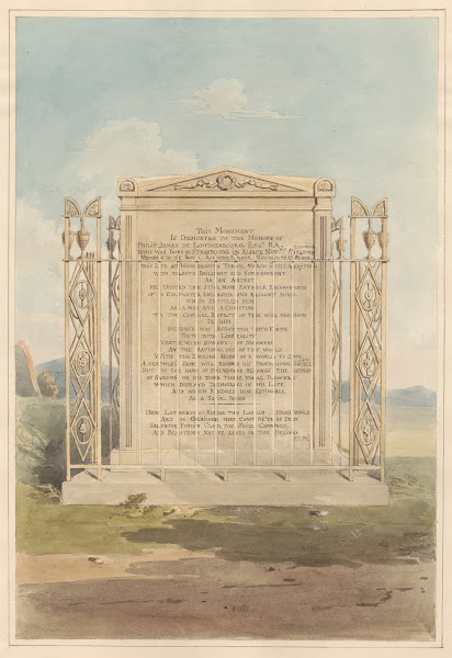 Tomb of Philip James de Loutherbourg from Chiswick Churchyard 1796 1811