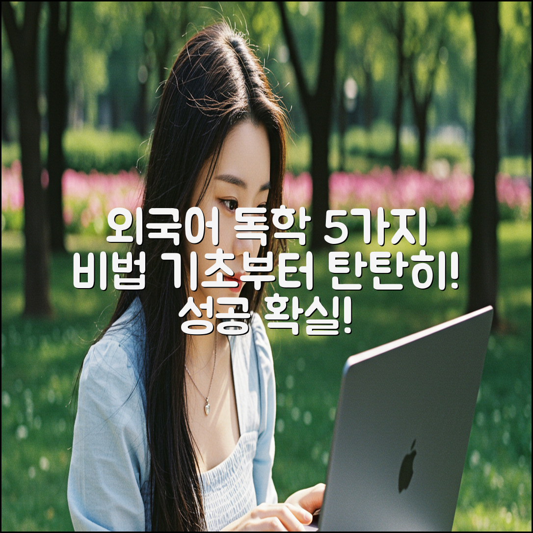 제2외국어 독학 5가지 비법: 기초부터 탄탄히!
