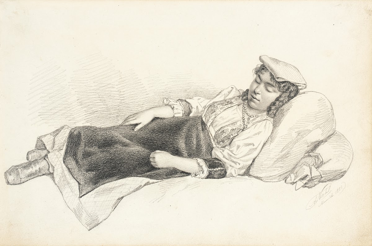 Reclining Peasant Girl 1881