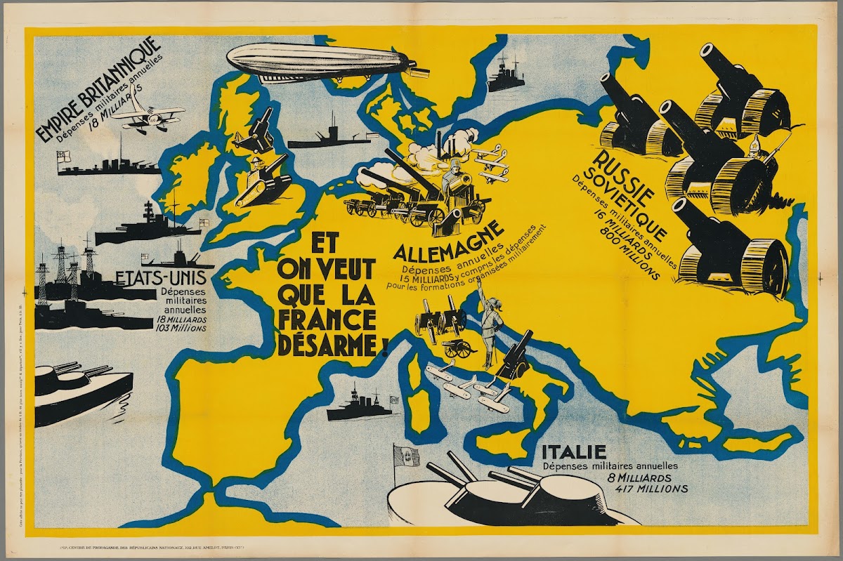 Et On Veut Que La France Desarme And They Want France Disarmed 1932