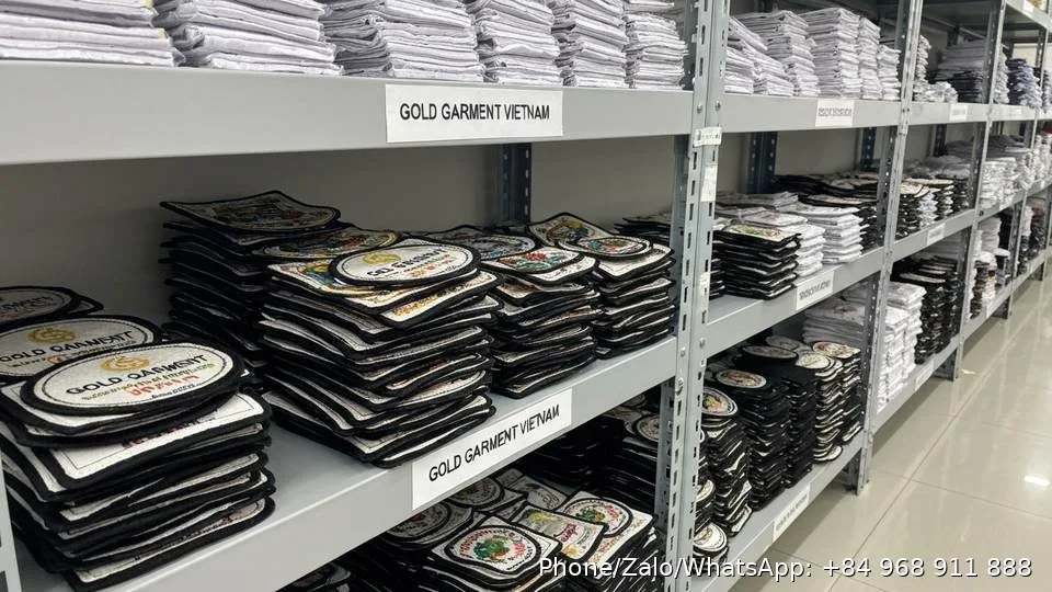 embroidered patches - Gold Garment Vietnam