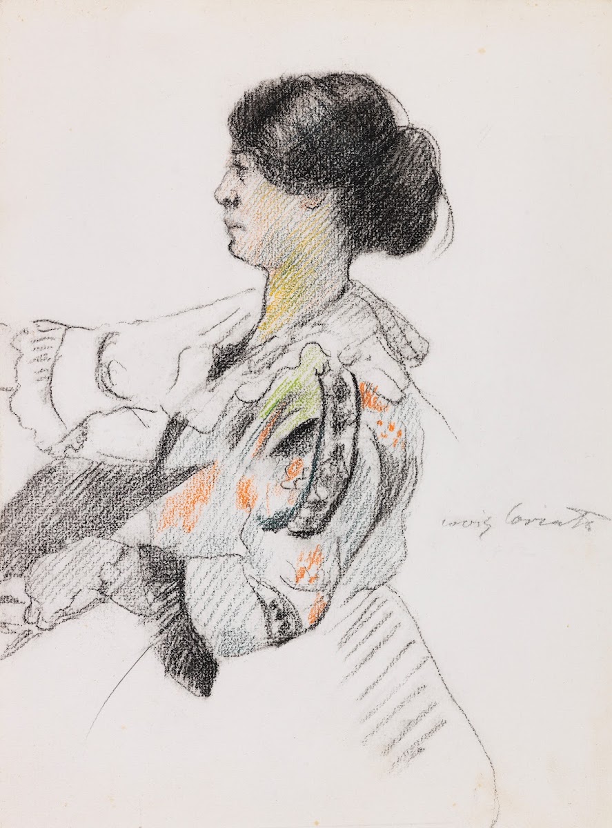 Bildnis einer jungen Dame Charlotte Berend Corinth im Profil 1910