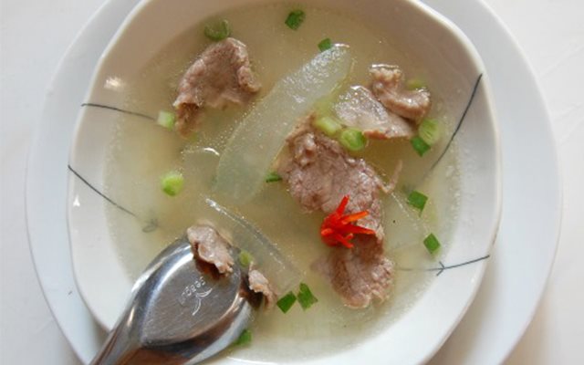 Canh Nha Đam Thịt Bò