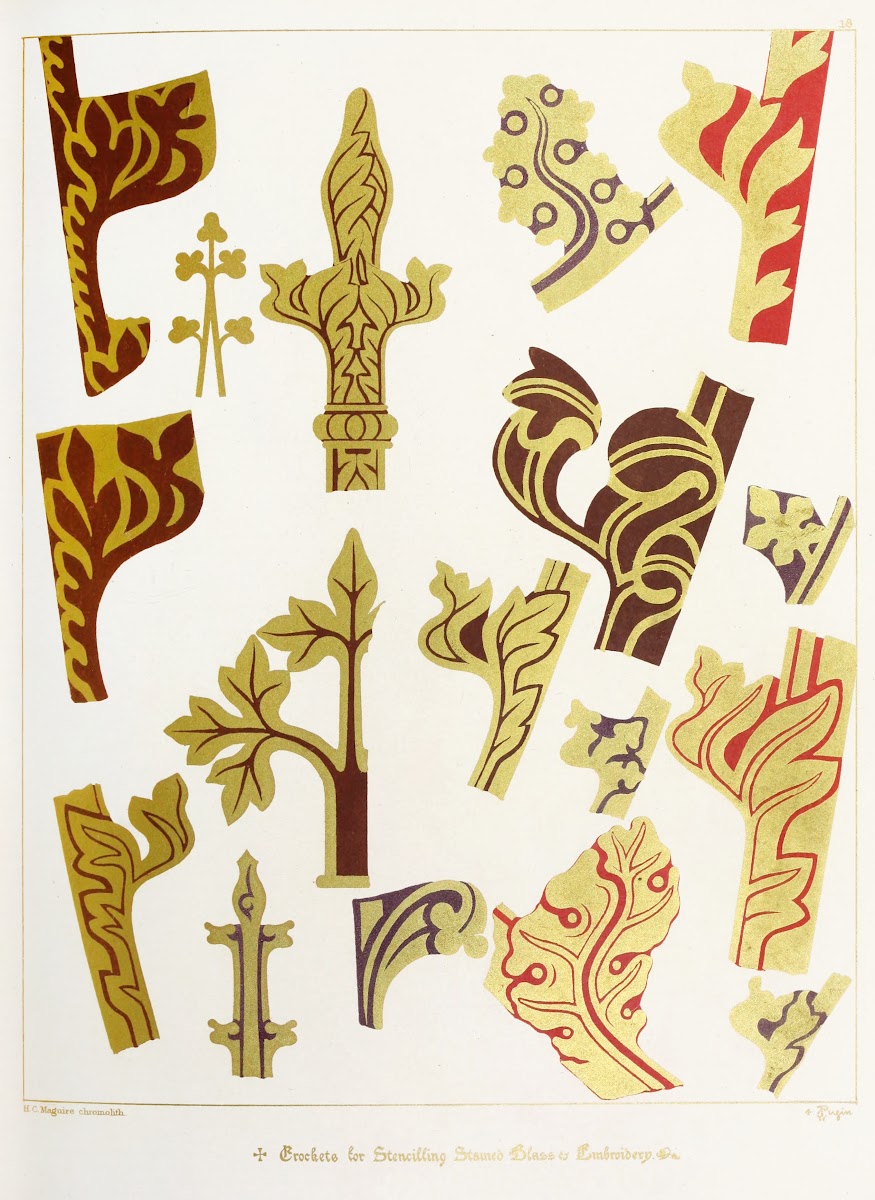 Crochets for Stencilling Stained Glass and Embroidery 1846