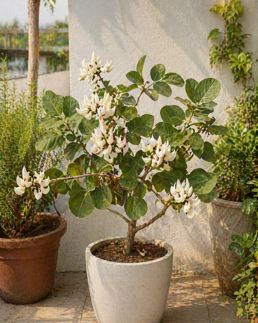 White Palash Plant — view 2