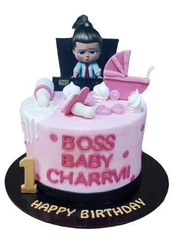 Boss Baby Birthday Cake For Girls CB-NC607