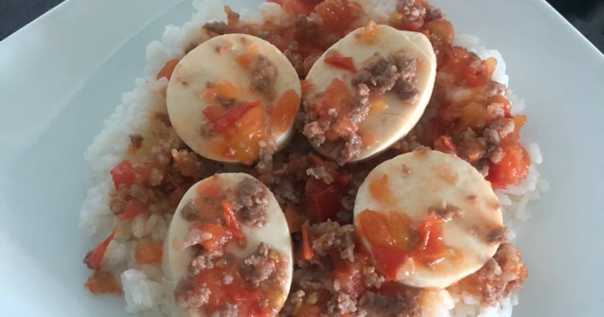 Tàu hủ non thịt bò sốt cà chua